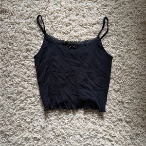 American Eagle Outfitters Black Lace Cami